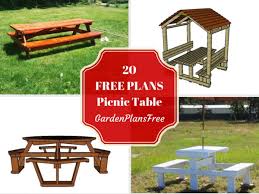 Free Picnic Table Plans For Your Garden