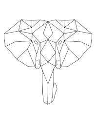 Free coloring pages animals : Free Printable Geometric Coloring Pages