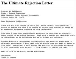 Job Offer Rejection  write com