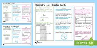 Additions, subtractions, multiplications, divisions, problems, numbers and measures exercises. Year 6 Geometry Differentiated Maths Mats Twinkl