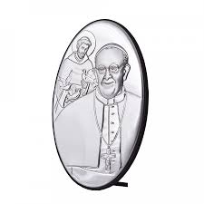| abp grzegorz ryś metropolita łódzki. Obrazek Srebrny Papiez Franciszek Grawer Murrano