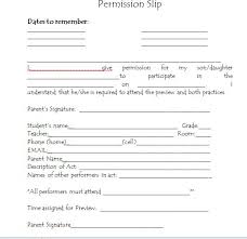 35 Permission Slip Templates Field Trip Forms