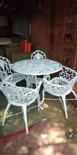 White Outdoor Cast Iron Furniture