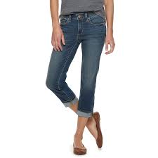 Petite Sonoma Goods For Life Cuffed Jean Capris Products