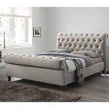balm fabric super king size bed in