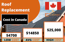 roof replacement cost 2023 canada