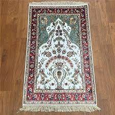 printed kashmiri silk carpets shape