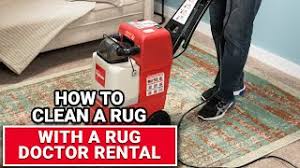 clean a rug with a rug doctor al