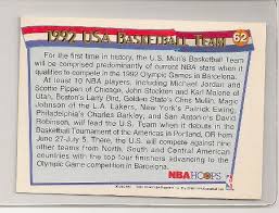 The united states competed at the 1992 summer olympics in barcelona, spain. Mcdonald S 1991 92 Hoops Usa Basketball Team Card 62 Basketball Cards