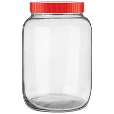 Buy Glass Ideas Glass Jar With Red Lid
