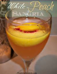 white peach sangria recipe from thissillyslife