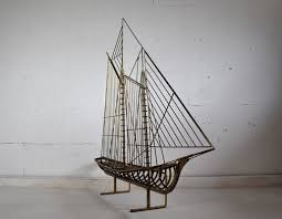 Sculptural Sailing Boat By C Jere