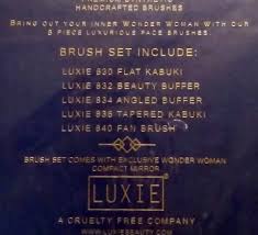 luxie wonder woman brush set