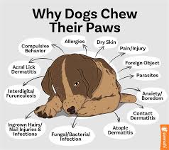 dog chewing paws 13 causes and