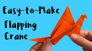 how to fold an origami flapping crane