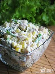 Датский салат с картофелем, сельдью и стручковой фасолью - пошаговый рецепт  с фото на Готовим дома