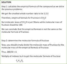 Empirical And Molecular Formula