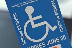handicap parking placard temporary