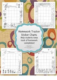 Homework Tracker Sticker Chart For French Class