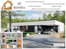 maison ossature bois kit mini 4 modern