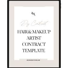 makeup artist contract template