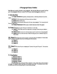 5 Paragraph Essay Outline With Notes By Devin Teachers Pay Teachers