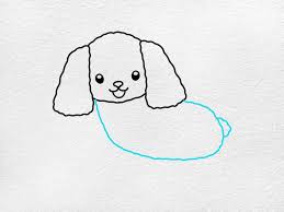 how to draw a puppy step by step