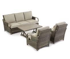 Weather Wicker Cushioned Patio Chairs