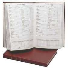 Funeral Record Book Service Record