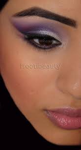 purple silver makeup look