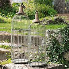 Tall Narrow Decorative Bird Cages Set