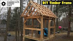 diy timber frame shed build no