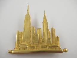 gold tone brooch pin jonette jewelry ebay