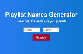 playlist names generator enhanced by