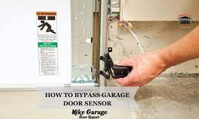 how to byp garage door sensor mike