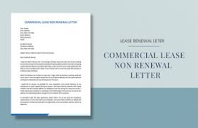 commercial lease non renewal letter in