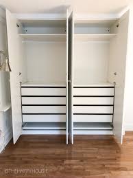 If you've ever watched the flatpack empire, (all about ikea). Replacing Our Reach In Closet With An Ikea Pax Closet System The Happy Housie
