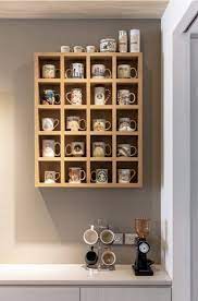 32х26 Inches Wooden Coffee Mug Shelf