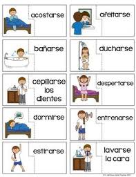Spanish Daily Routines Reflexive Verbs Puzzles Learning