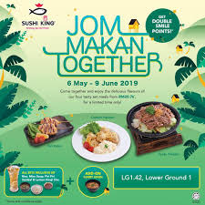 Sushi king card member promotion rm3/plate craving for some sushi but only got rm3 in your pocket? Jom Makan Together By Sushi King Sunway Pyramid