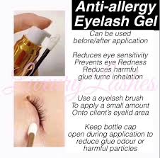 eyelash extensions anti allergy gel pre