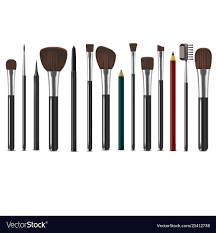 realistic detailed 3d makeup tools set