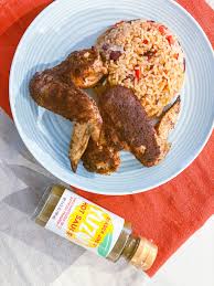 caribbean ed wings with red beans