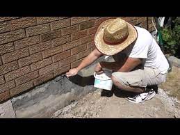 Concrete Foundation Repair Parging Diy