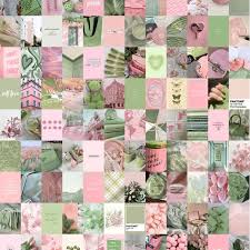 108 Pcs Sage Pink Wall Collage Kit