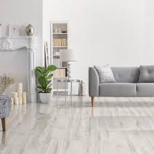 grey high gloss flooring