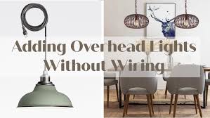 Overhead Lighting Without Wiring