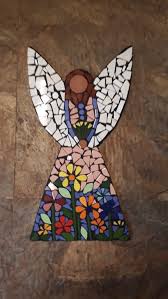 Mosaic Winged Angel Wall Art 1 The