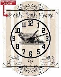 Bathroom Wall Clock Customized Bath