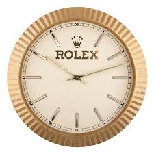 rolex wall clock circa 1980s 1stdibs